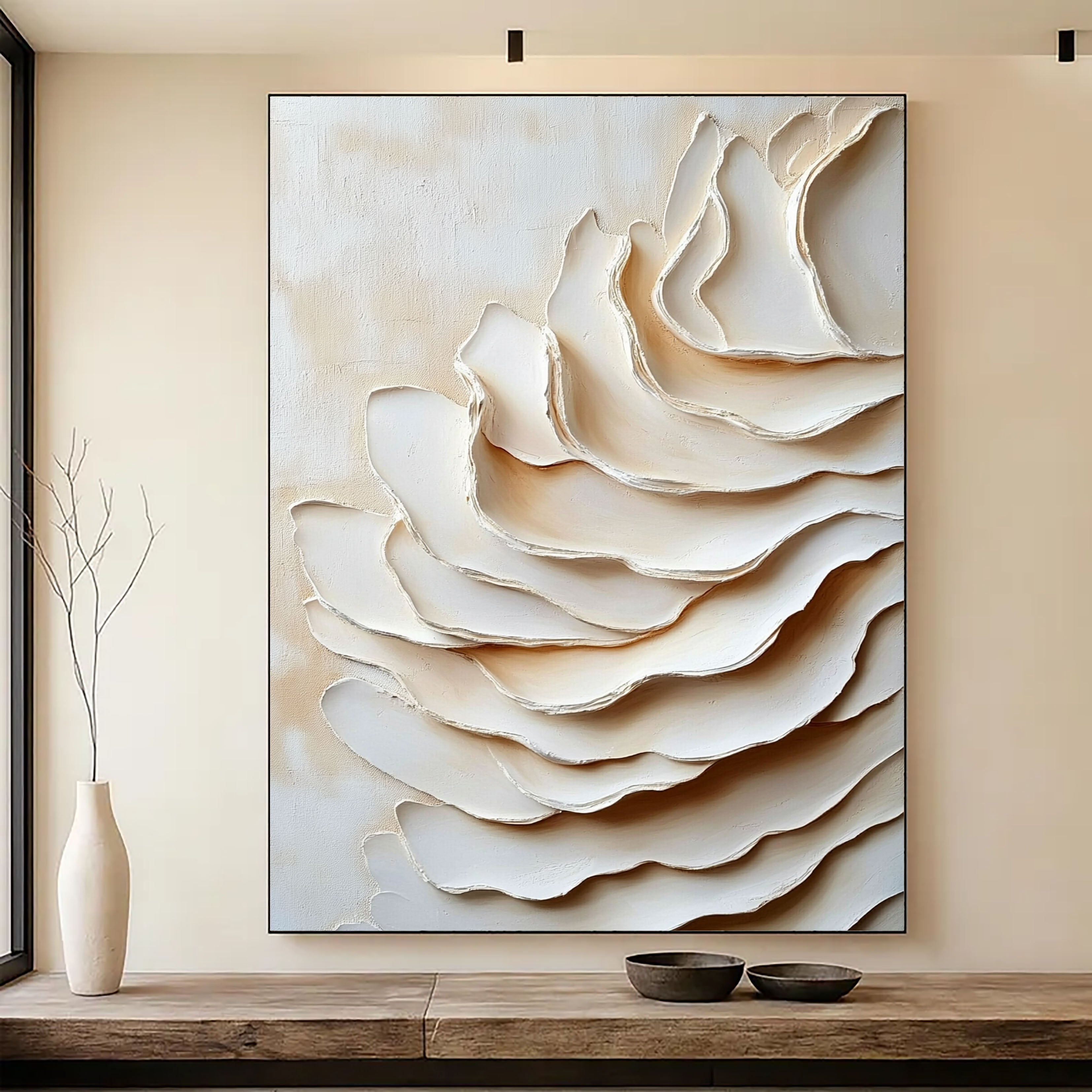 Cream Layered Waves – 2