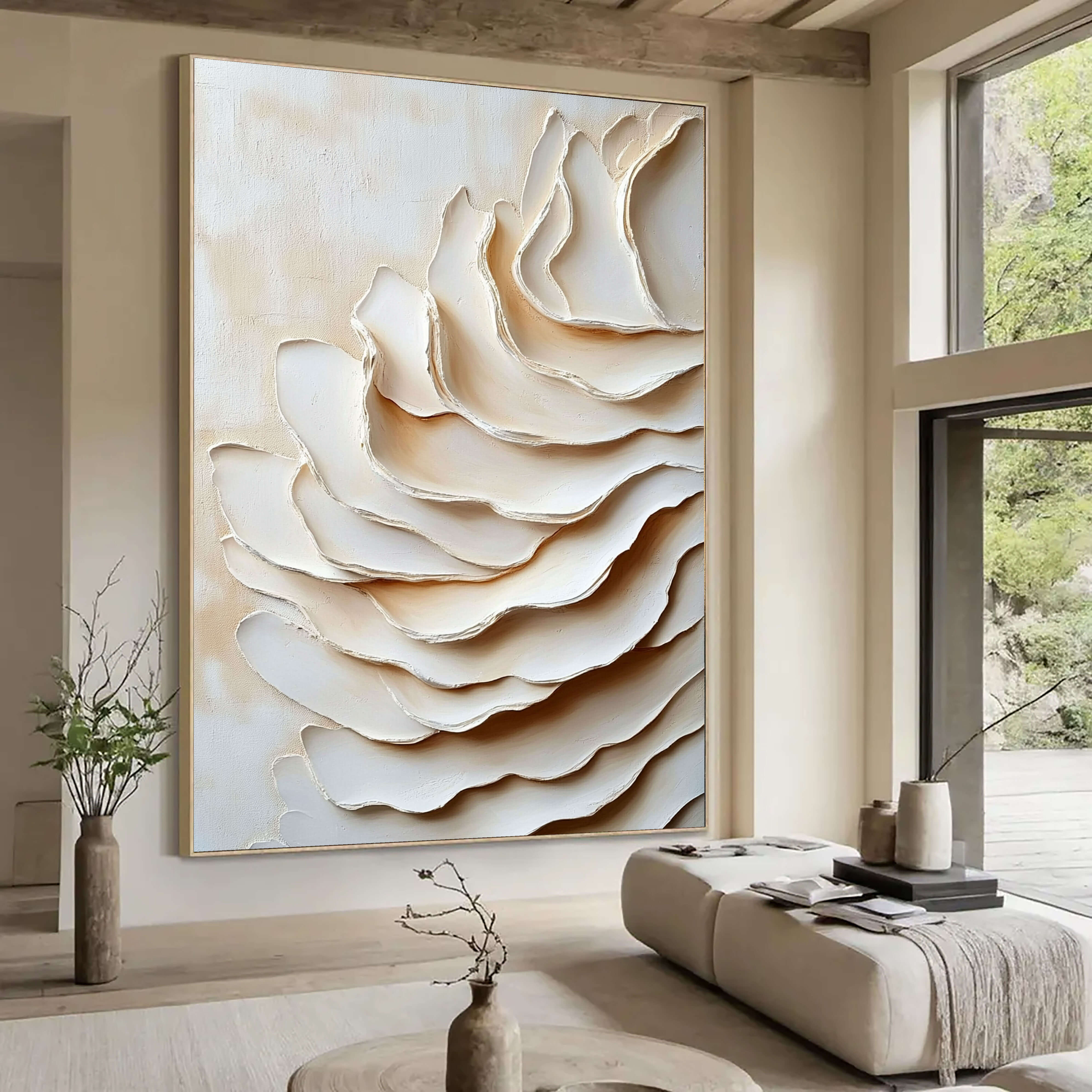 Cream Layered Waves – 5