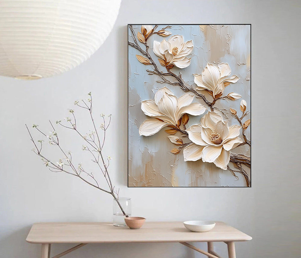 Cream Magnolia Blooms – 3