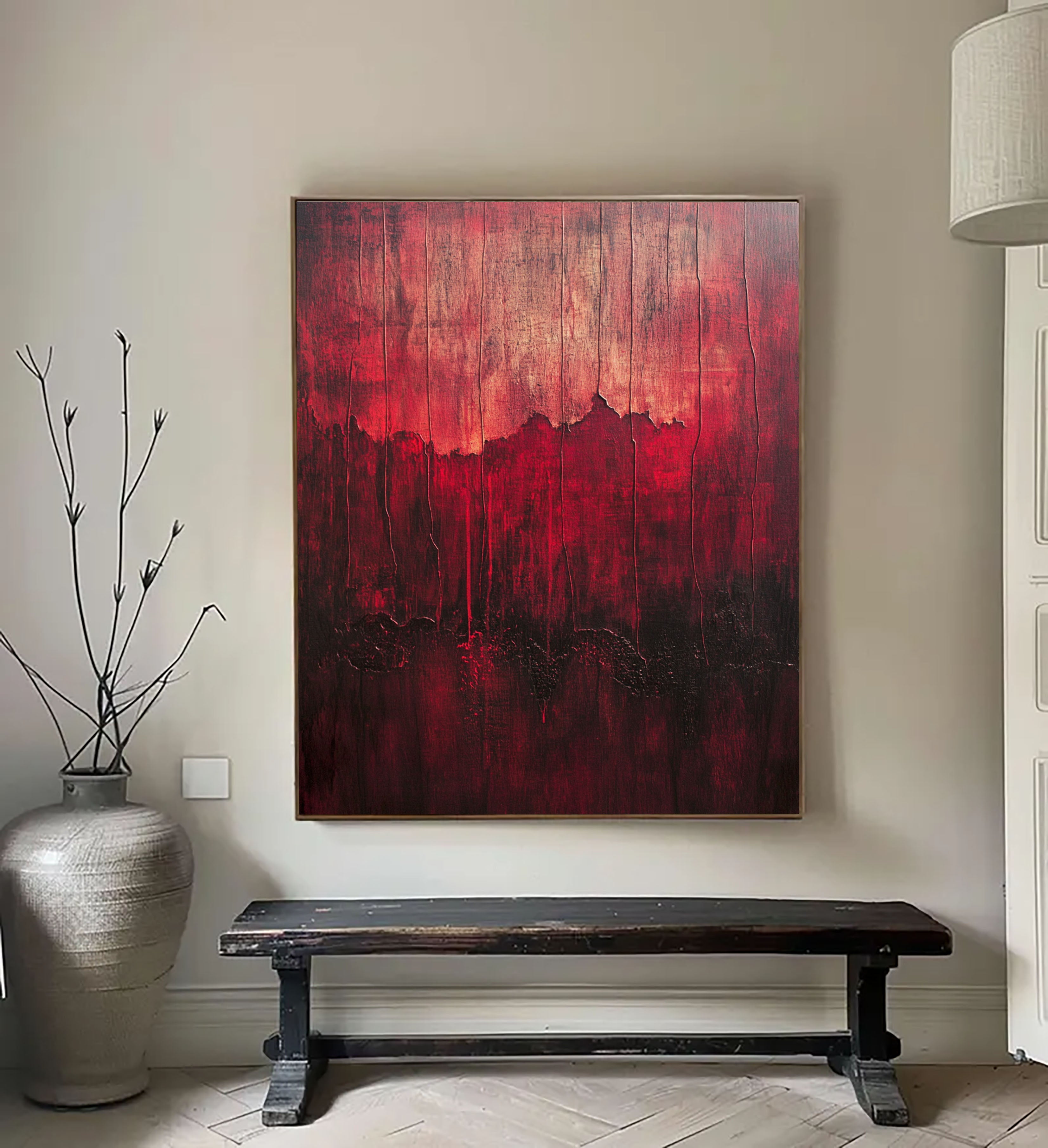 Crimson Lava Cascades