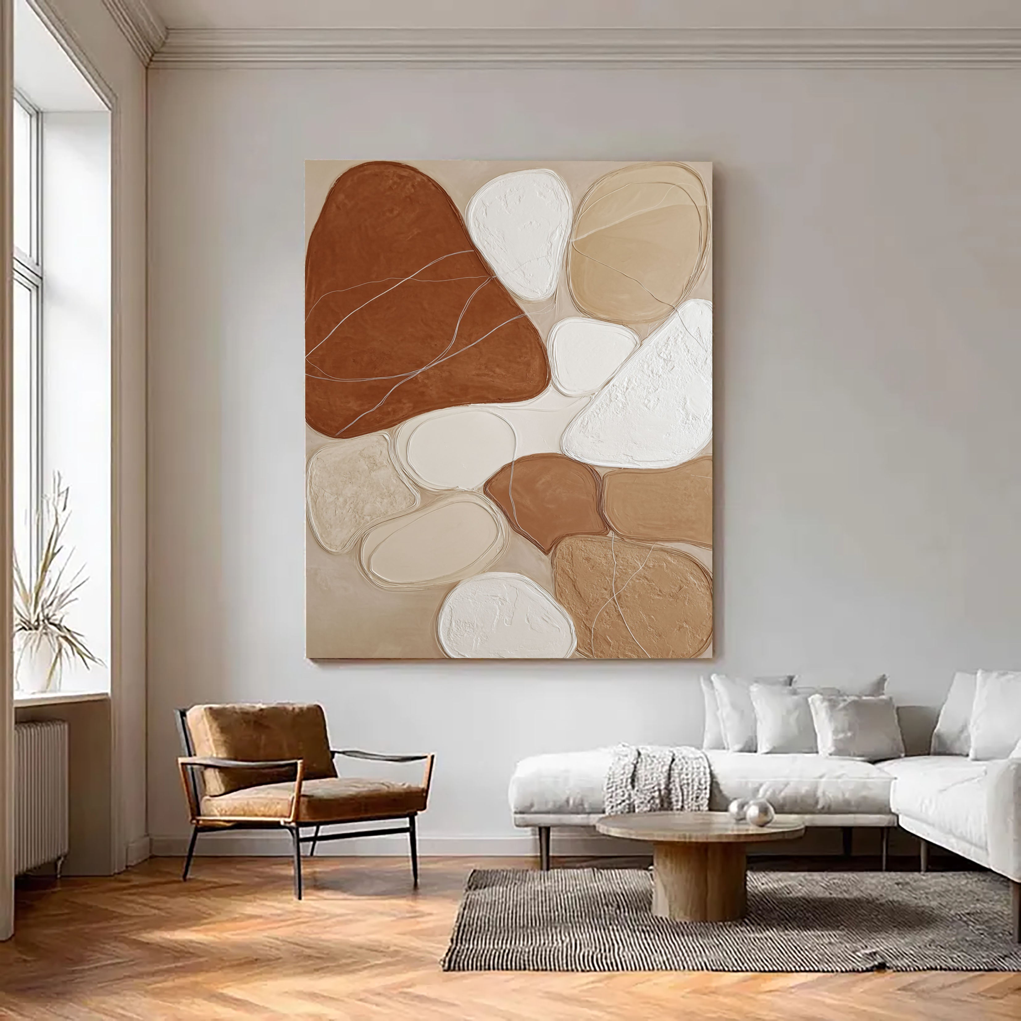 Earthen Pebble Mosaic