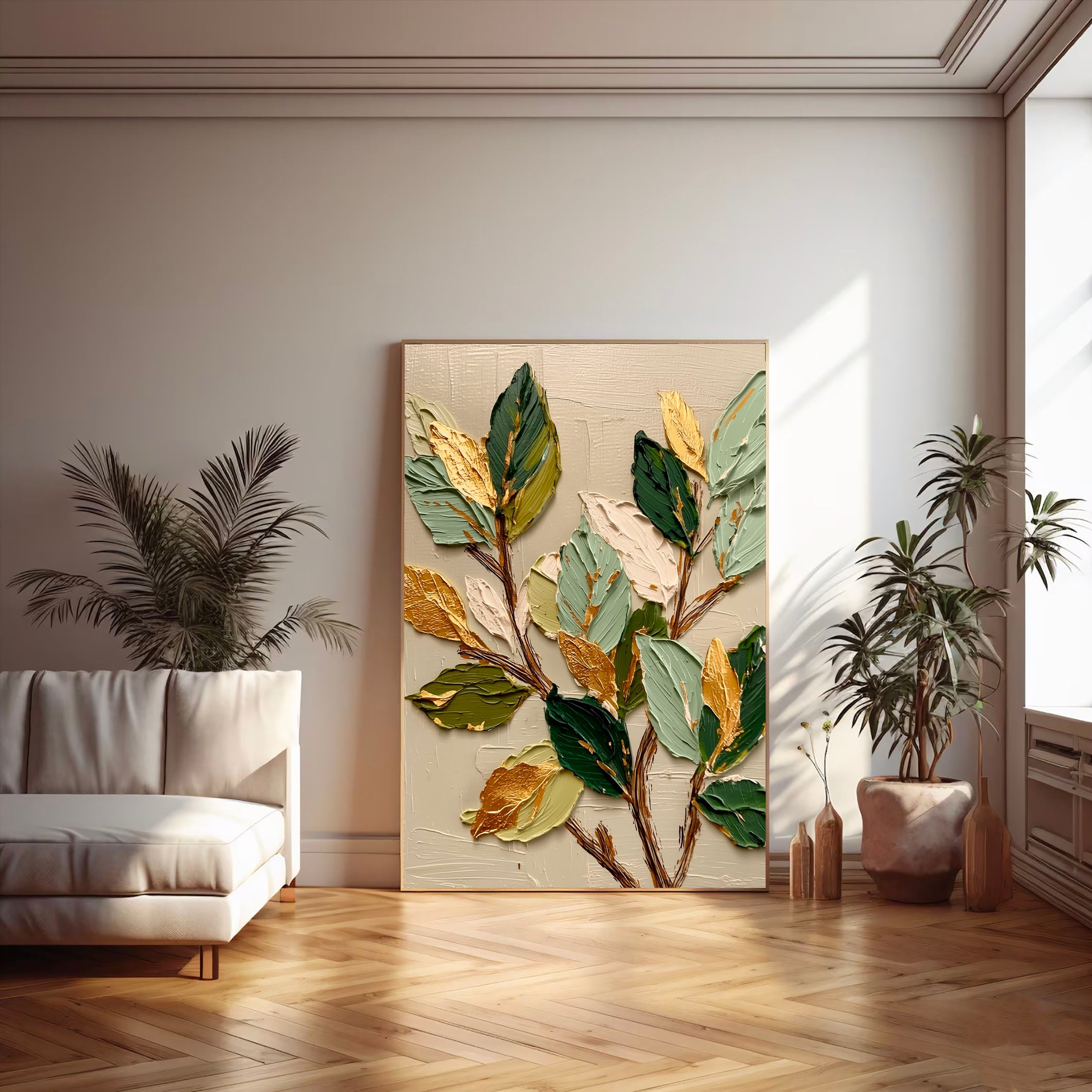 Gilded Leaf Cluster – 5