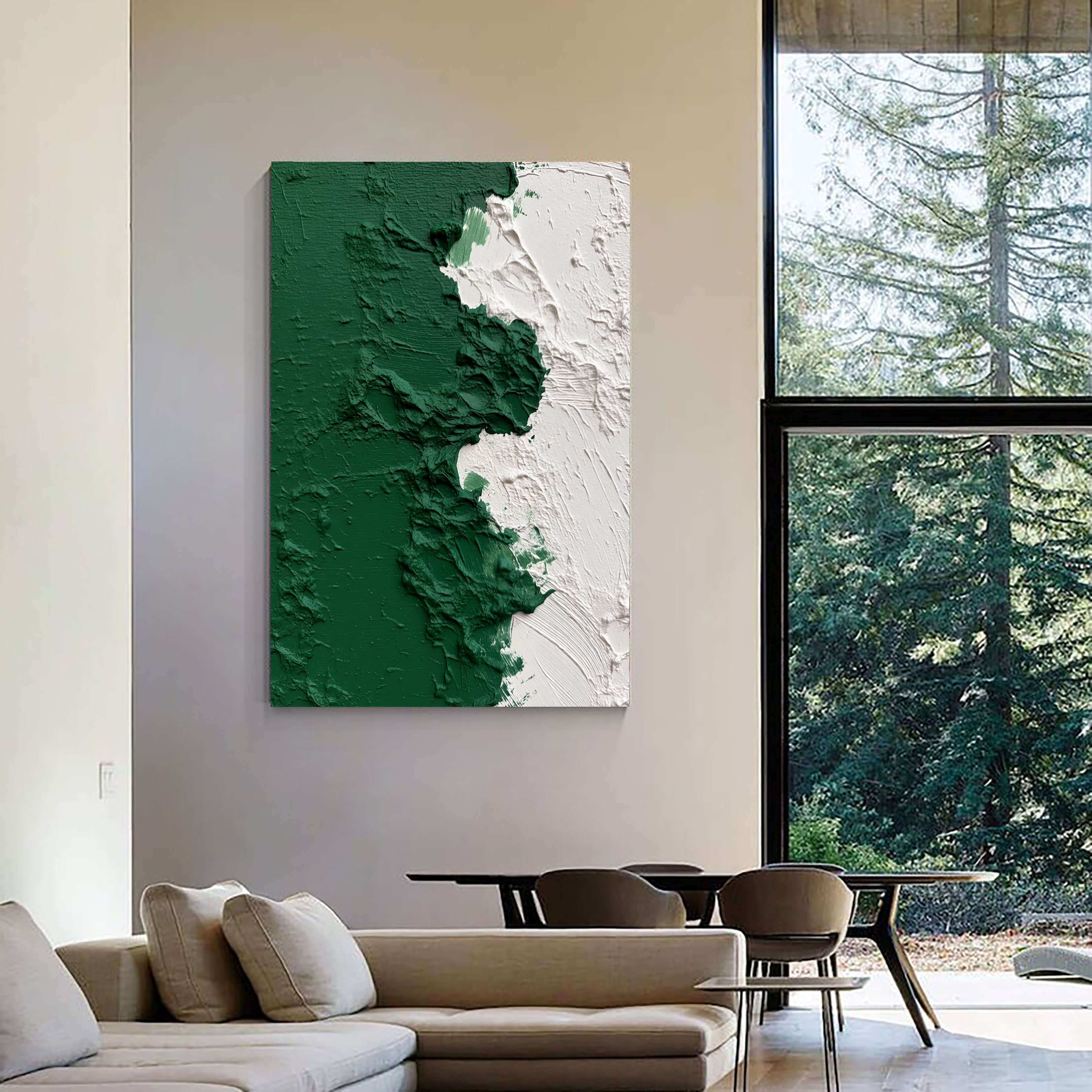 Green White Texture Split – 3