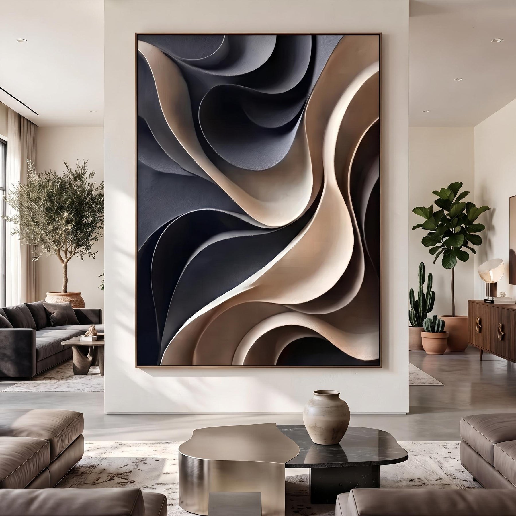Layered Wave Wall Art