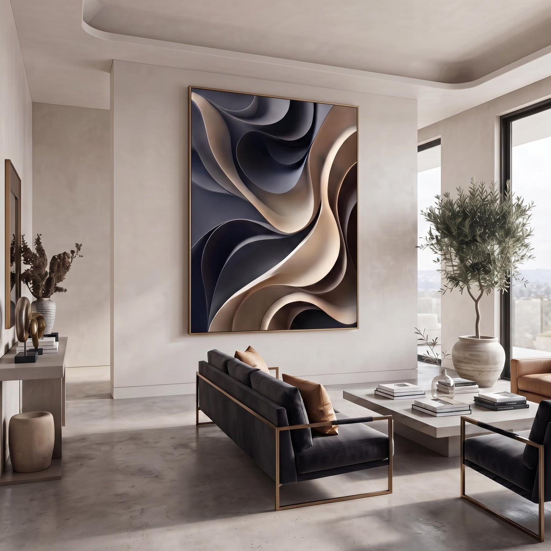 Layered Wave Wall Art – 2