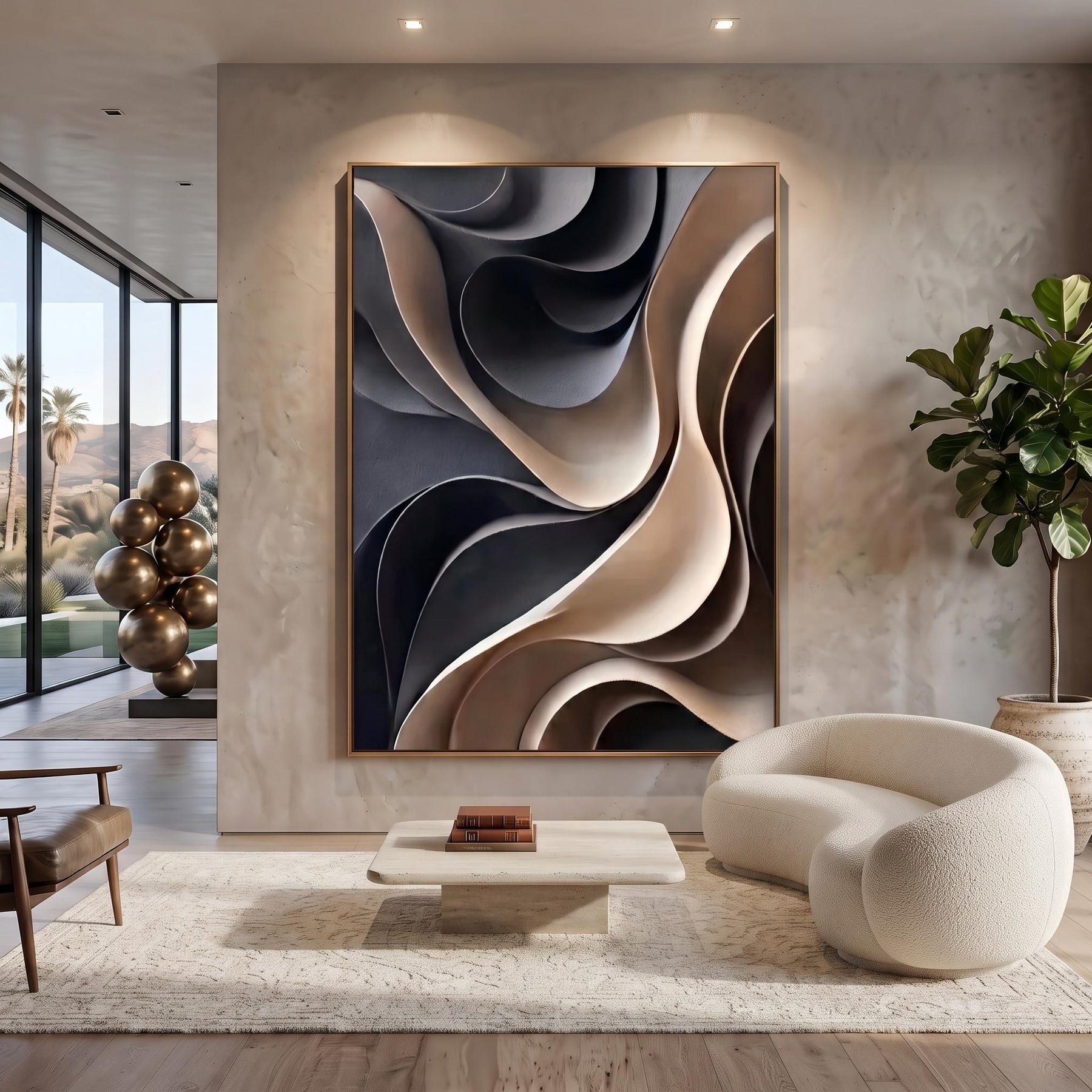 Layered Wave Wall Art – 7
