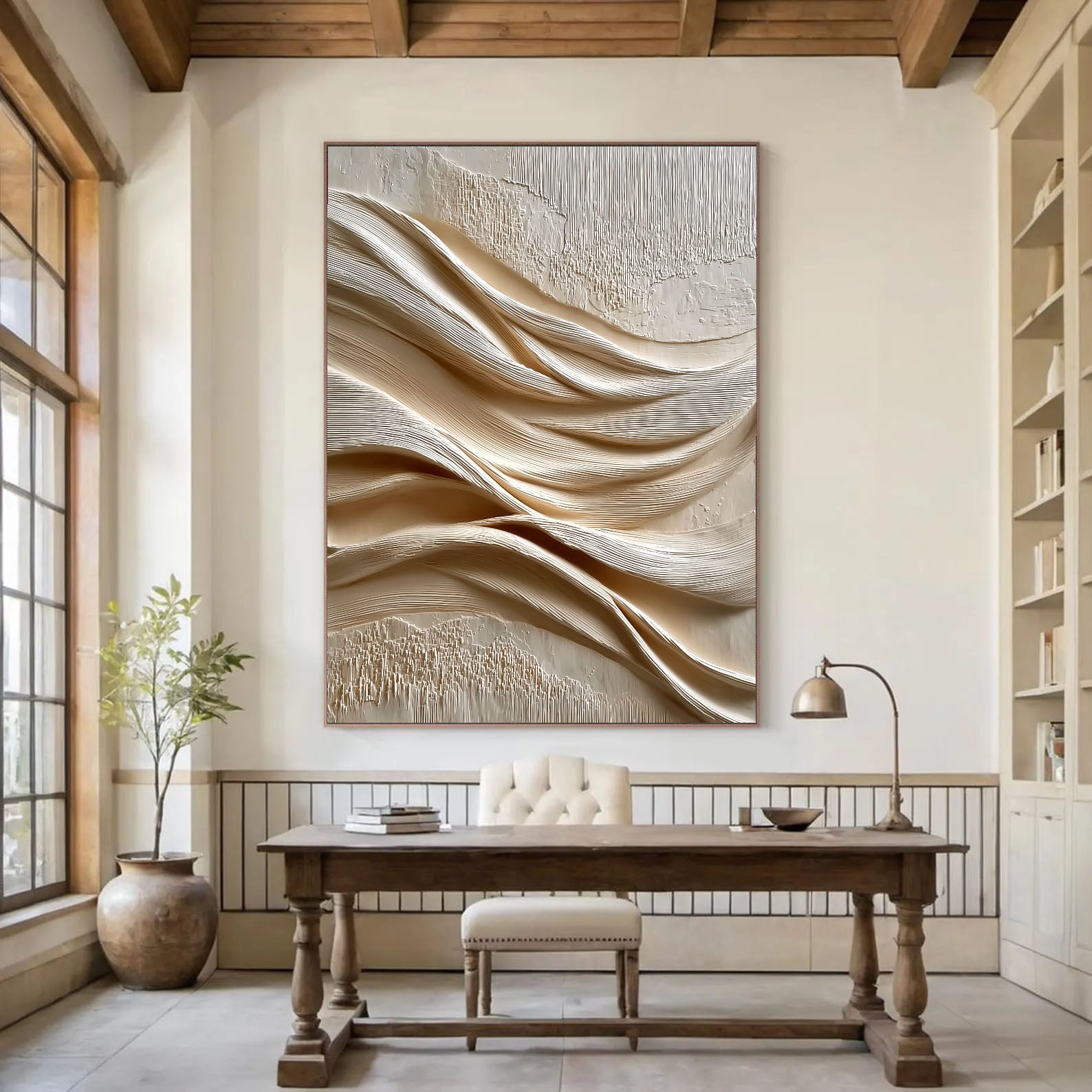 Linen Wave Relief – 2