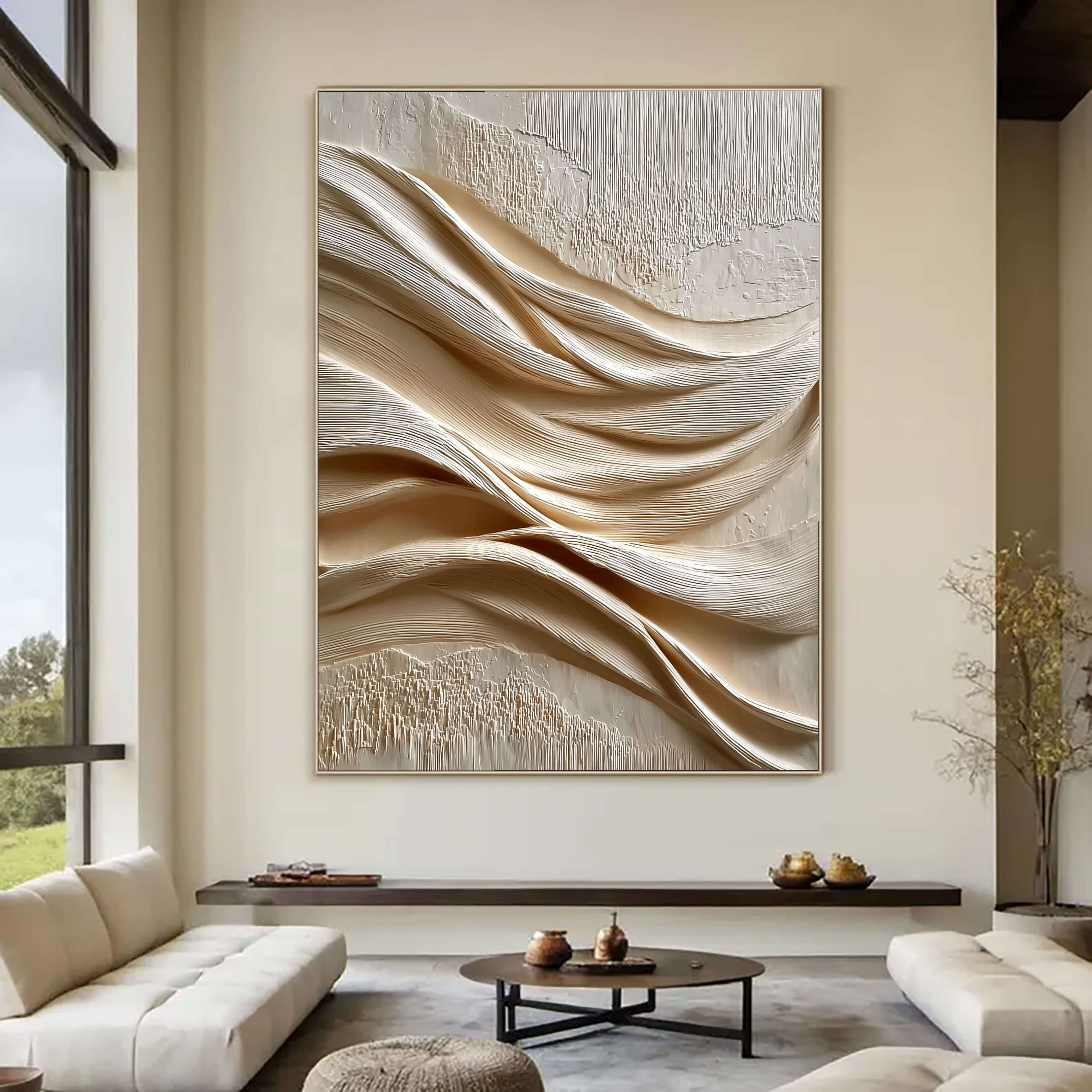 Linen Wave Relief – 3