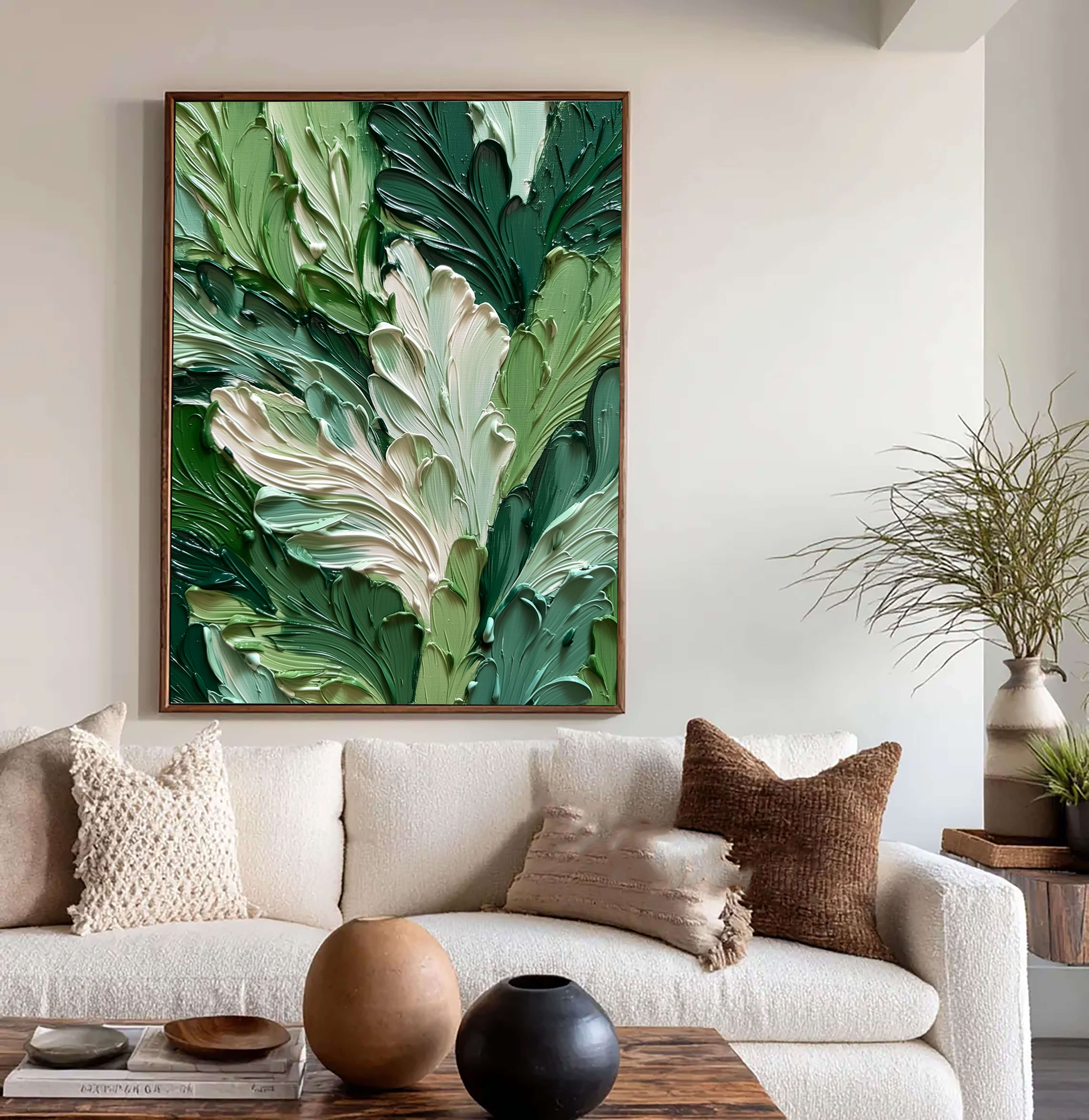 Lush Green Leaf Relief – 3