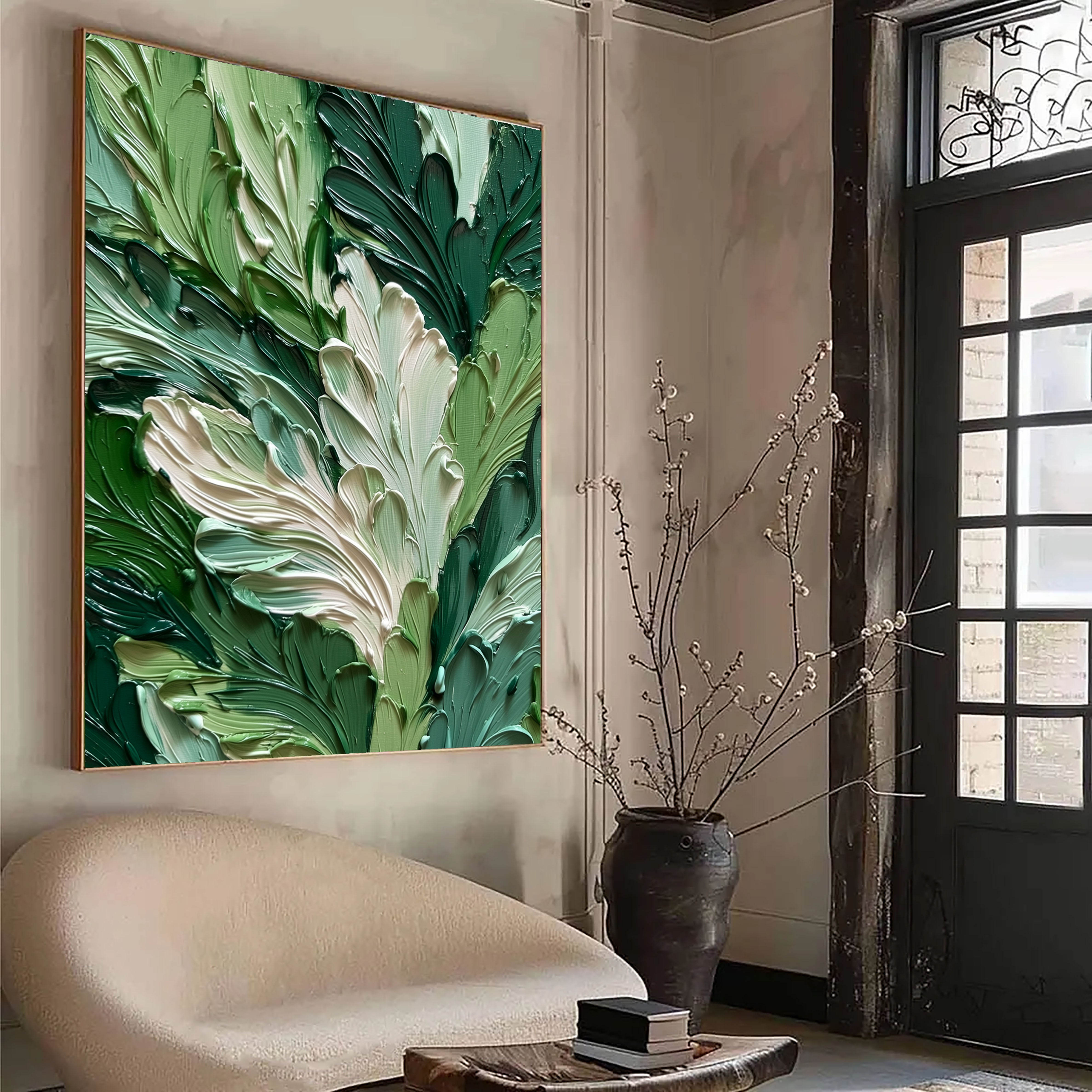 Lush Green Leaf Relief – 4