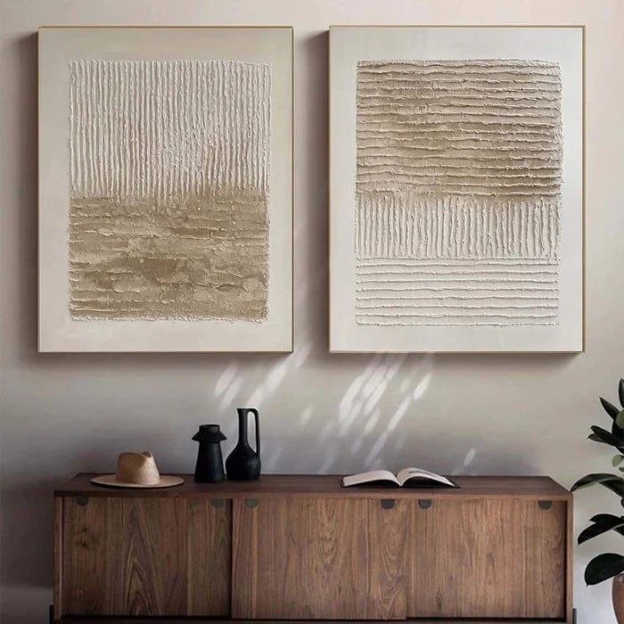 Minimalist Vertical AbstractCanvas Set
