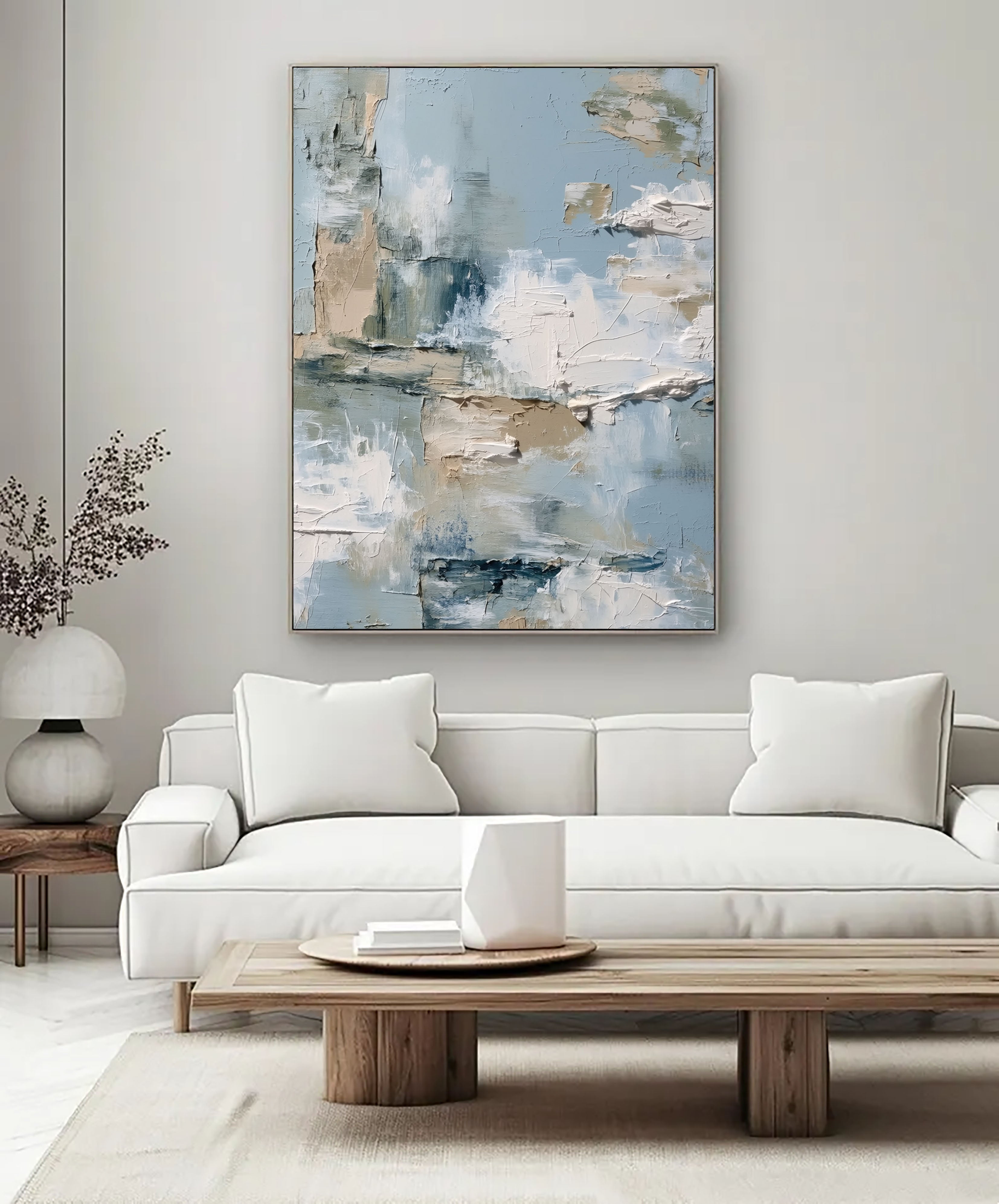 Misty Blue Abstract