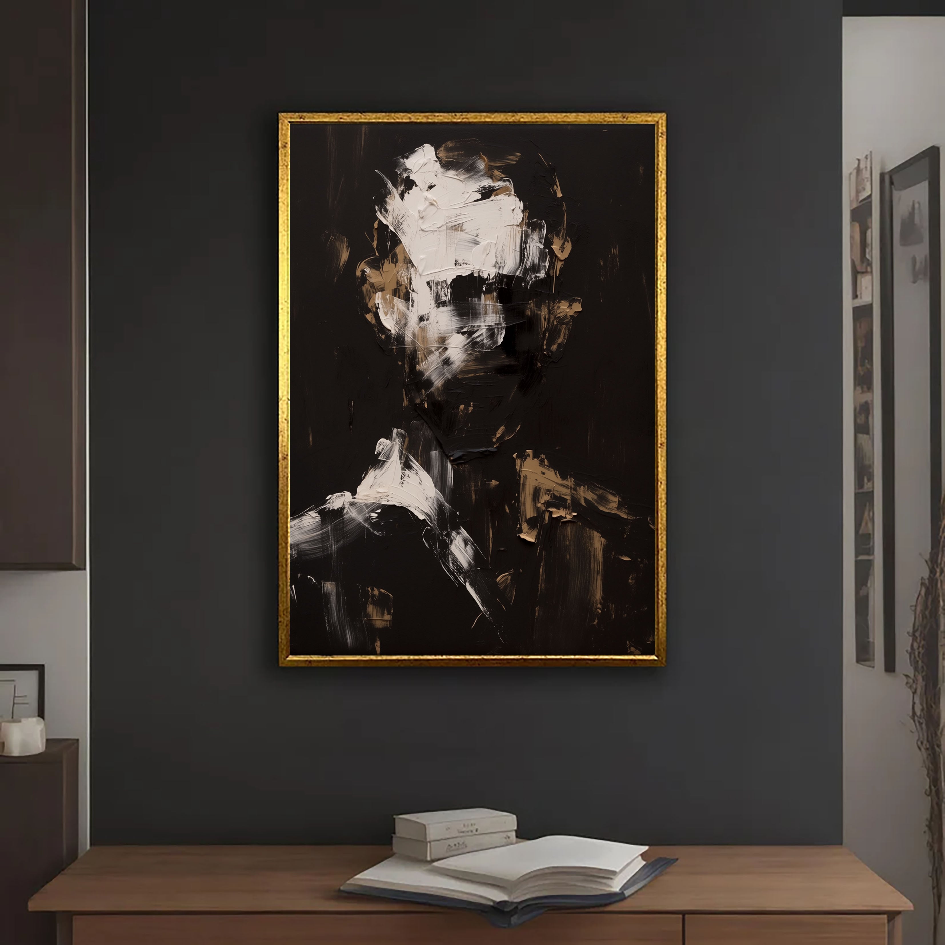 Monochrome Figure Gesture