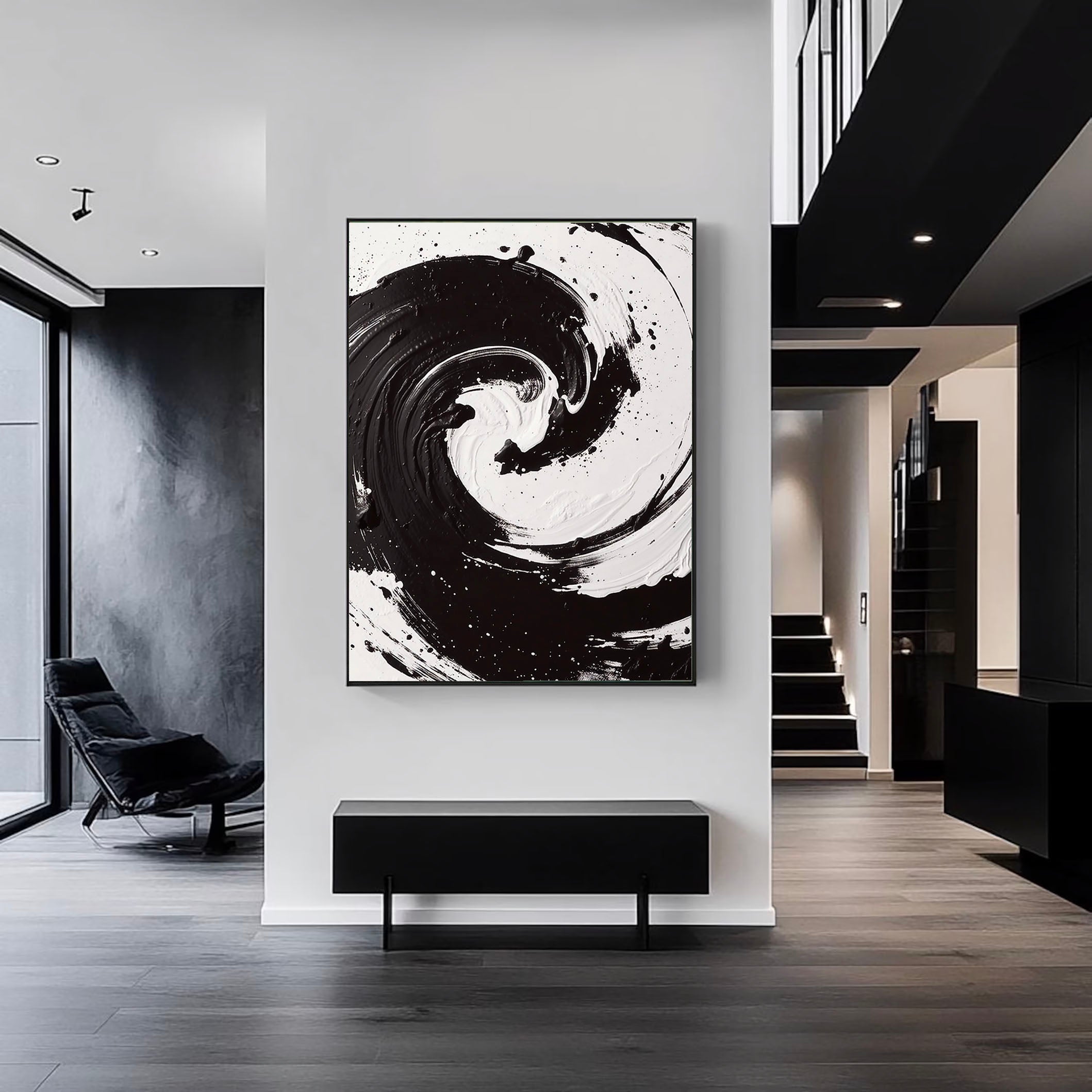 Monochrome Swirl Motion – 3