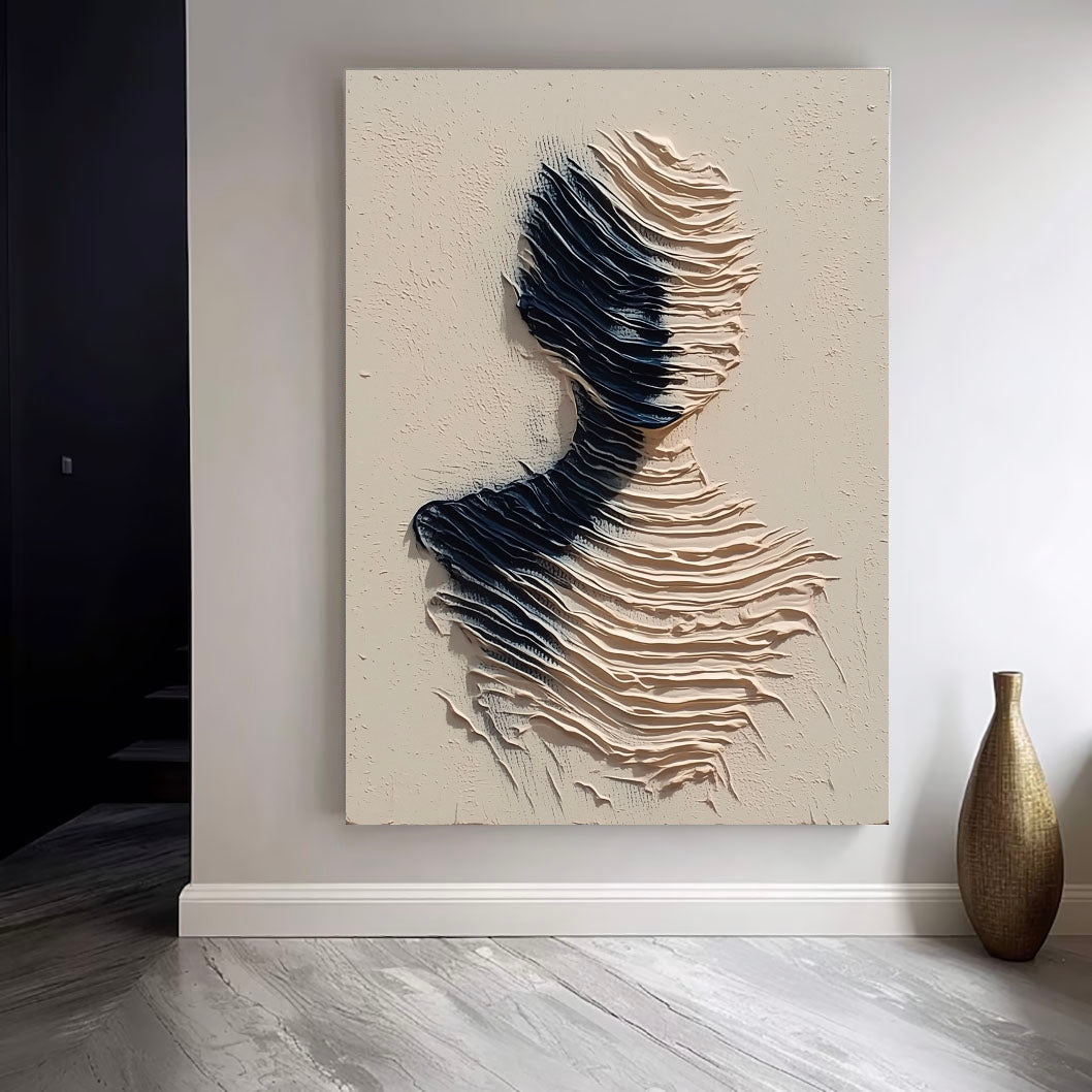 Monochrome Wave Figure – 3