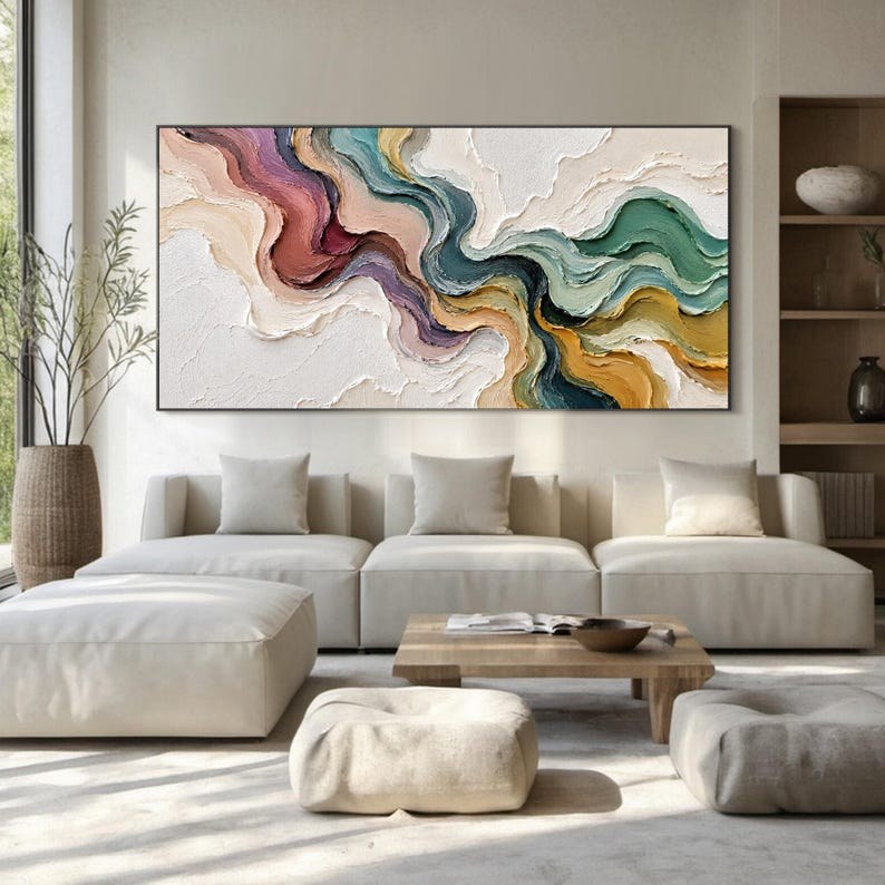 Neutral Abstract Oil Painting – 2