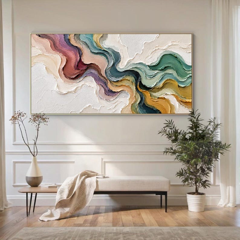 Neutral Abstract Oil Painting – 3