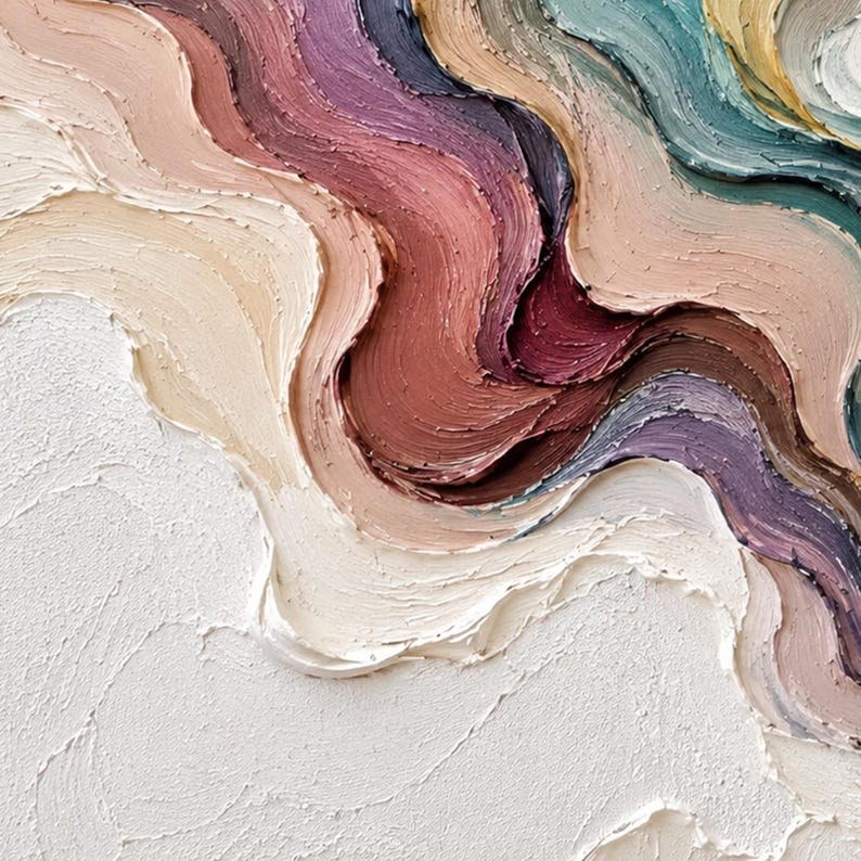 Neutral Abstract Oil Painting – 4