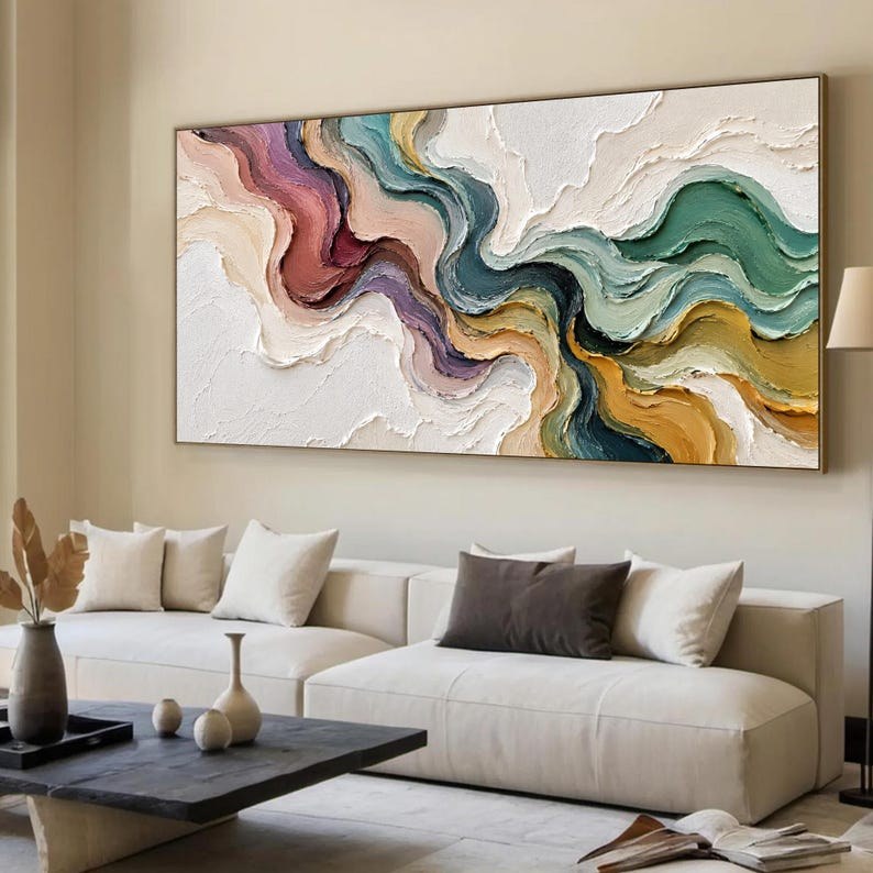 Neutral Abstract Oil Painting – 9