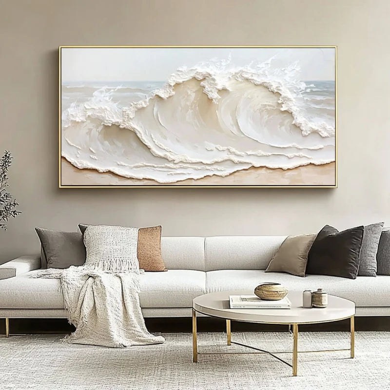 Neutral Wave Wall Art