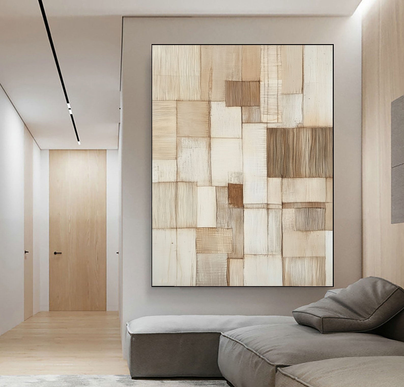 Neutral Weave Mosaic