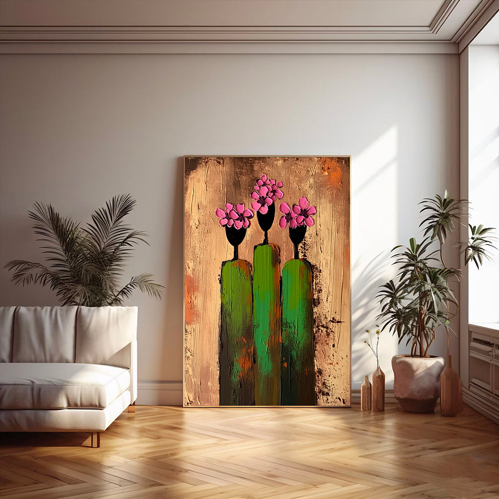 Pink Bloom Figures – 3