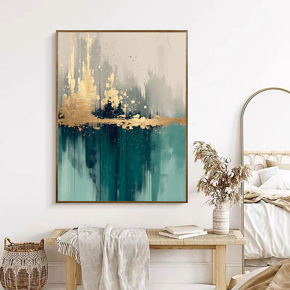 Teal Gold Reflections – 3