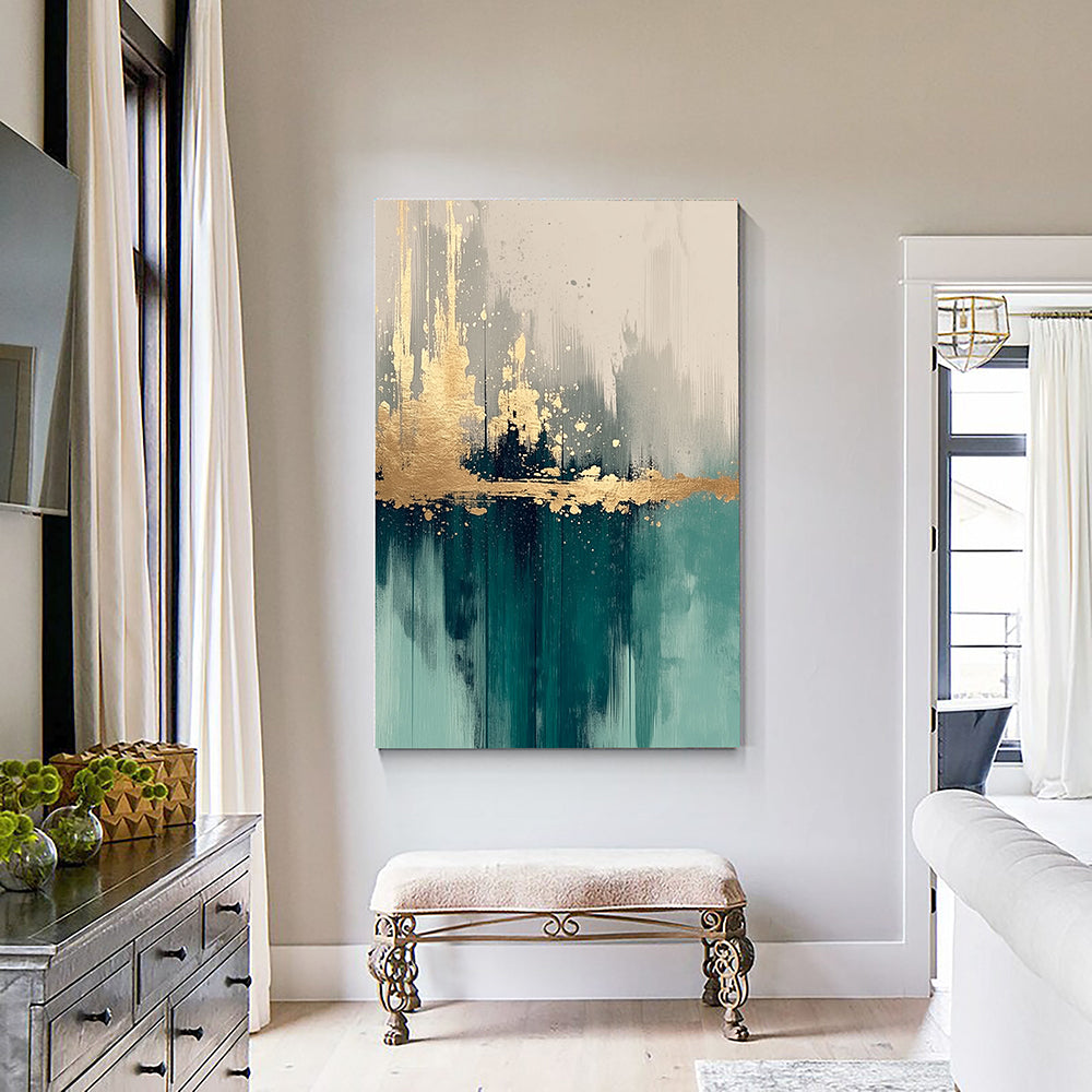 Teal Gold Reflections – 5