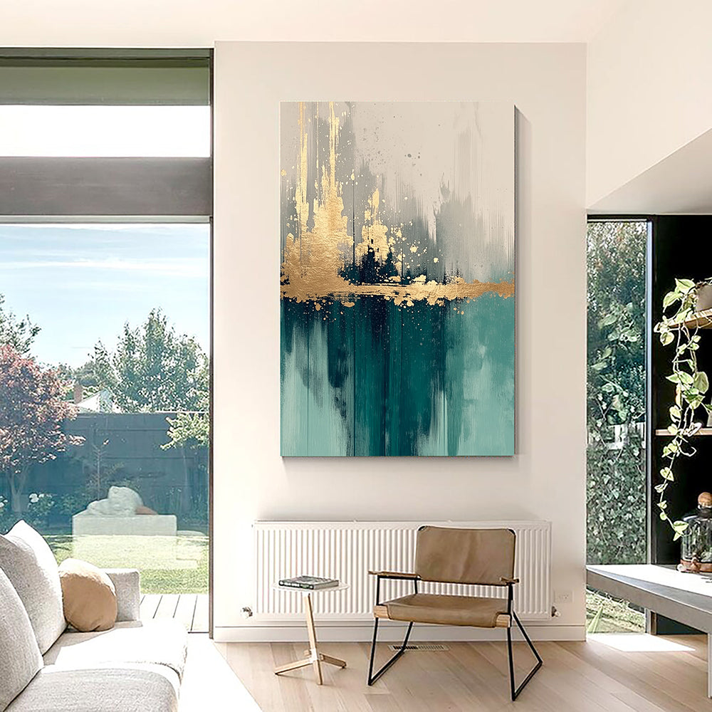 Teal Gold Reflections – 6