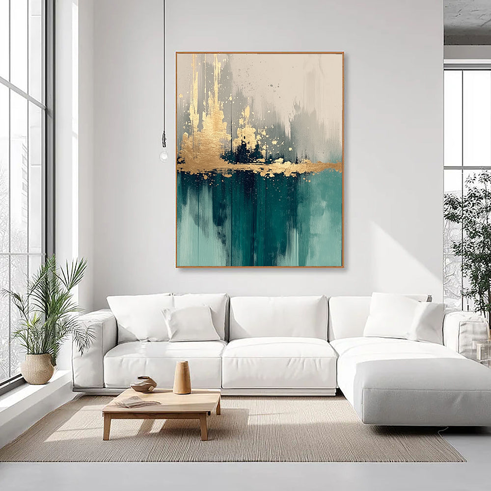 Teal Gold Reflections – 8