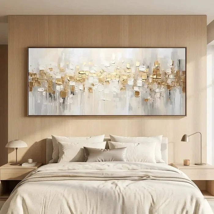Textured Abstract Wall Art with Gold – 4