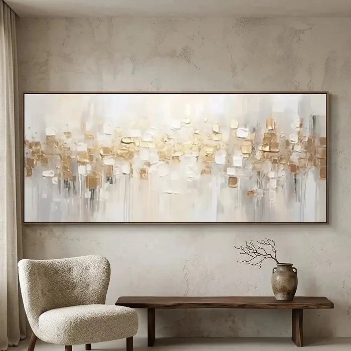 Textured Abstract Wall Art with Gold – 5