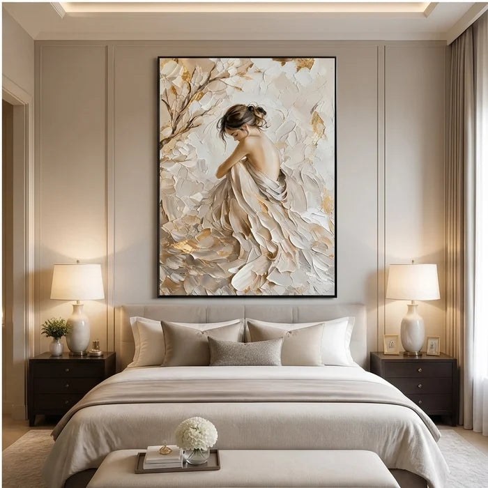 Textured Neutral Figurative Wall Art – 2