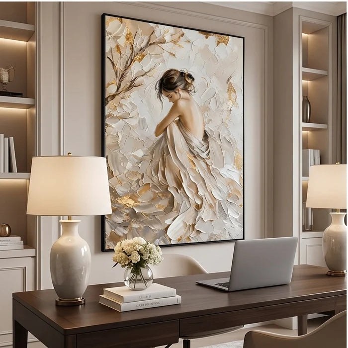 Textured Neutral Figurative Wall Art – 4