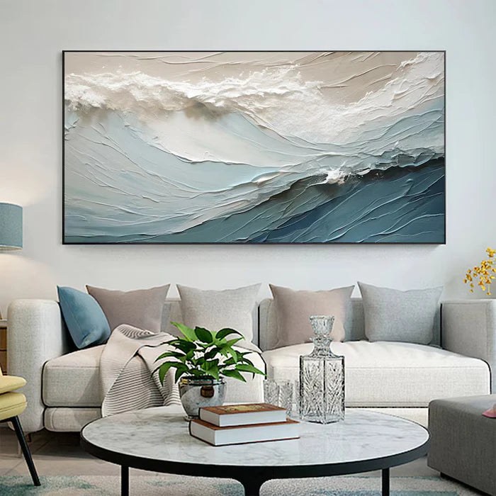Textured Ocean Wave Wall Art