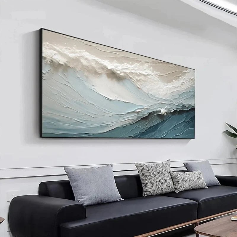 Textured Ocean Wave Wall Art – 7