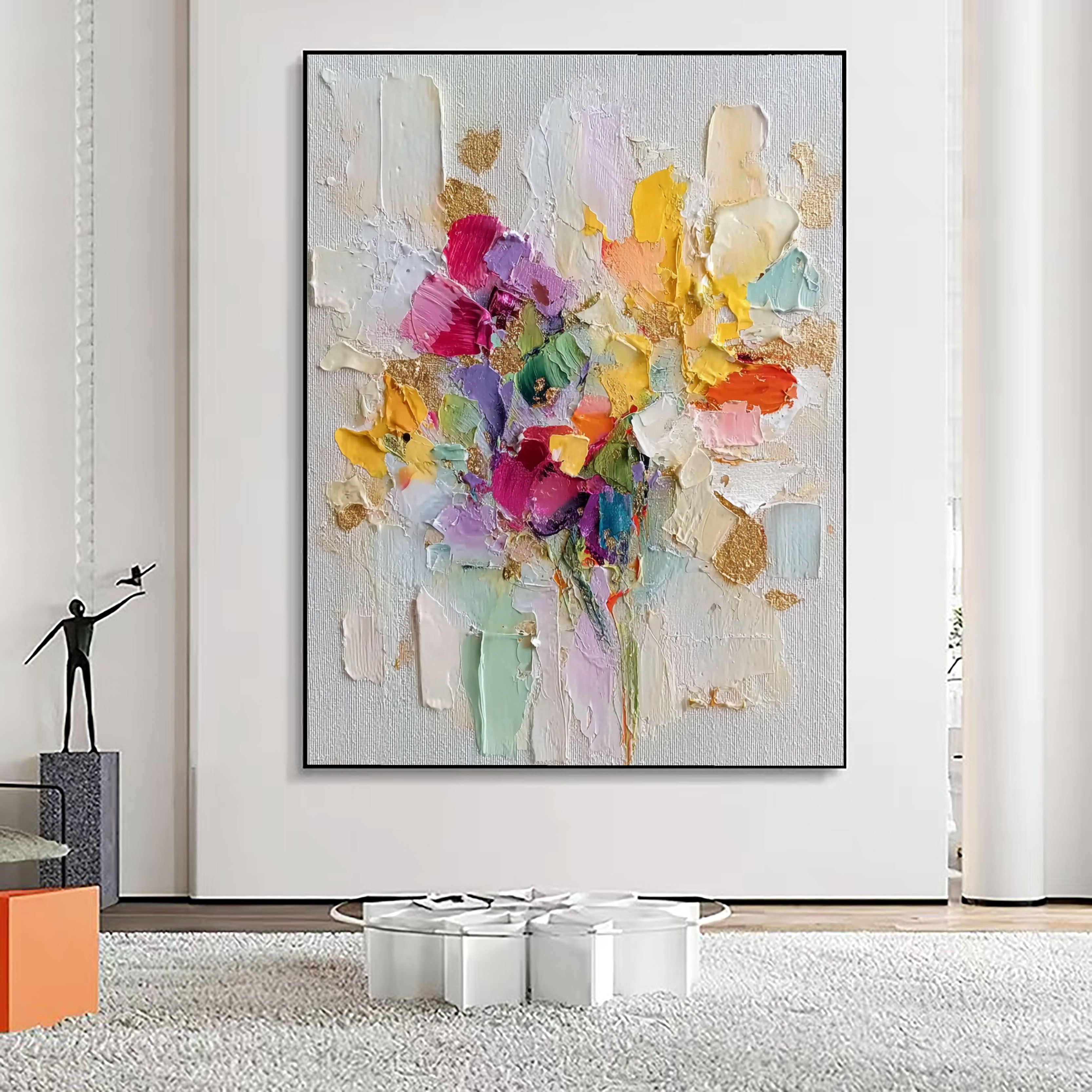 Vibrant Petal Impasto