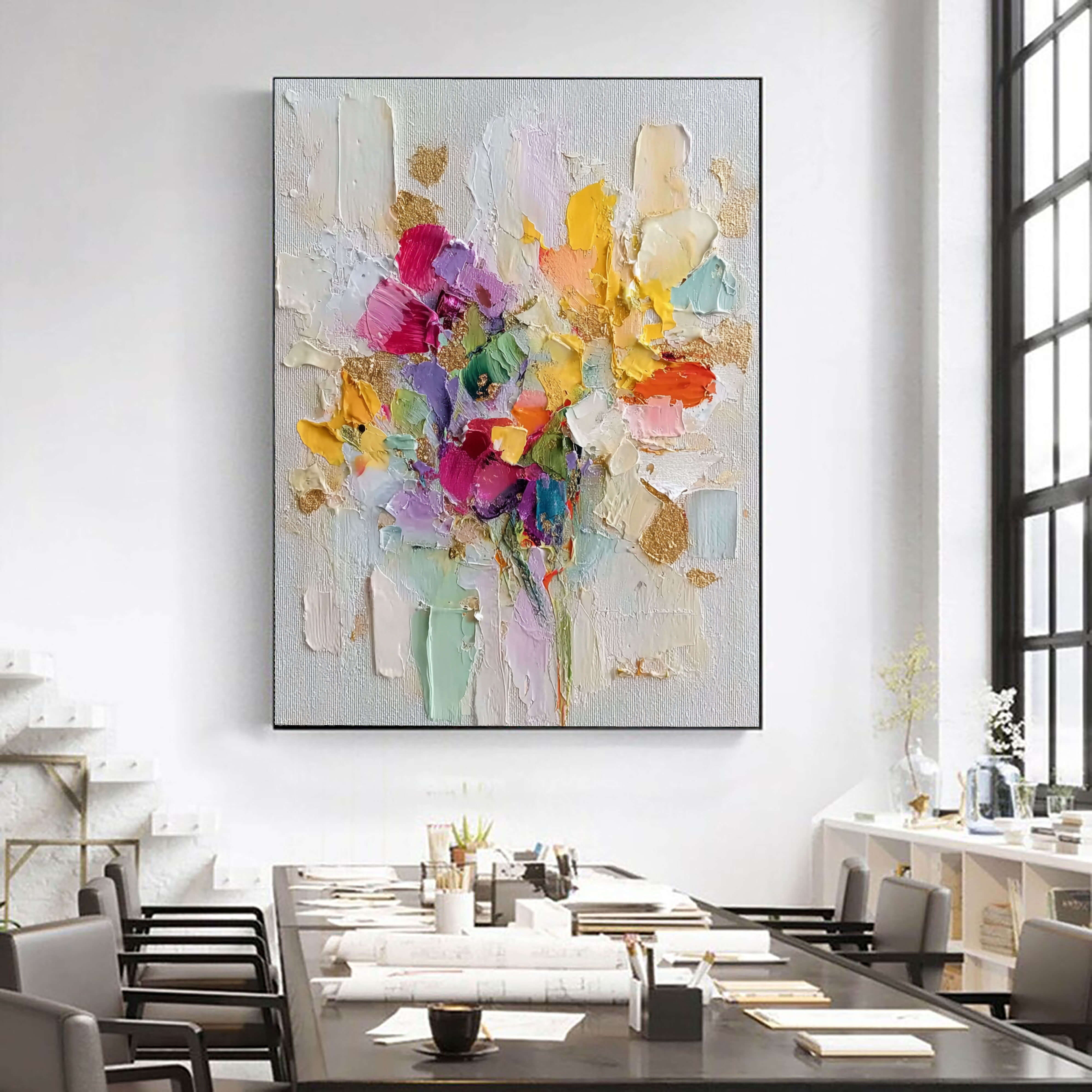 Vibrant Petal Impasto – 3