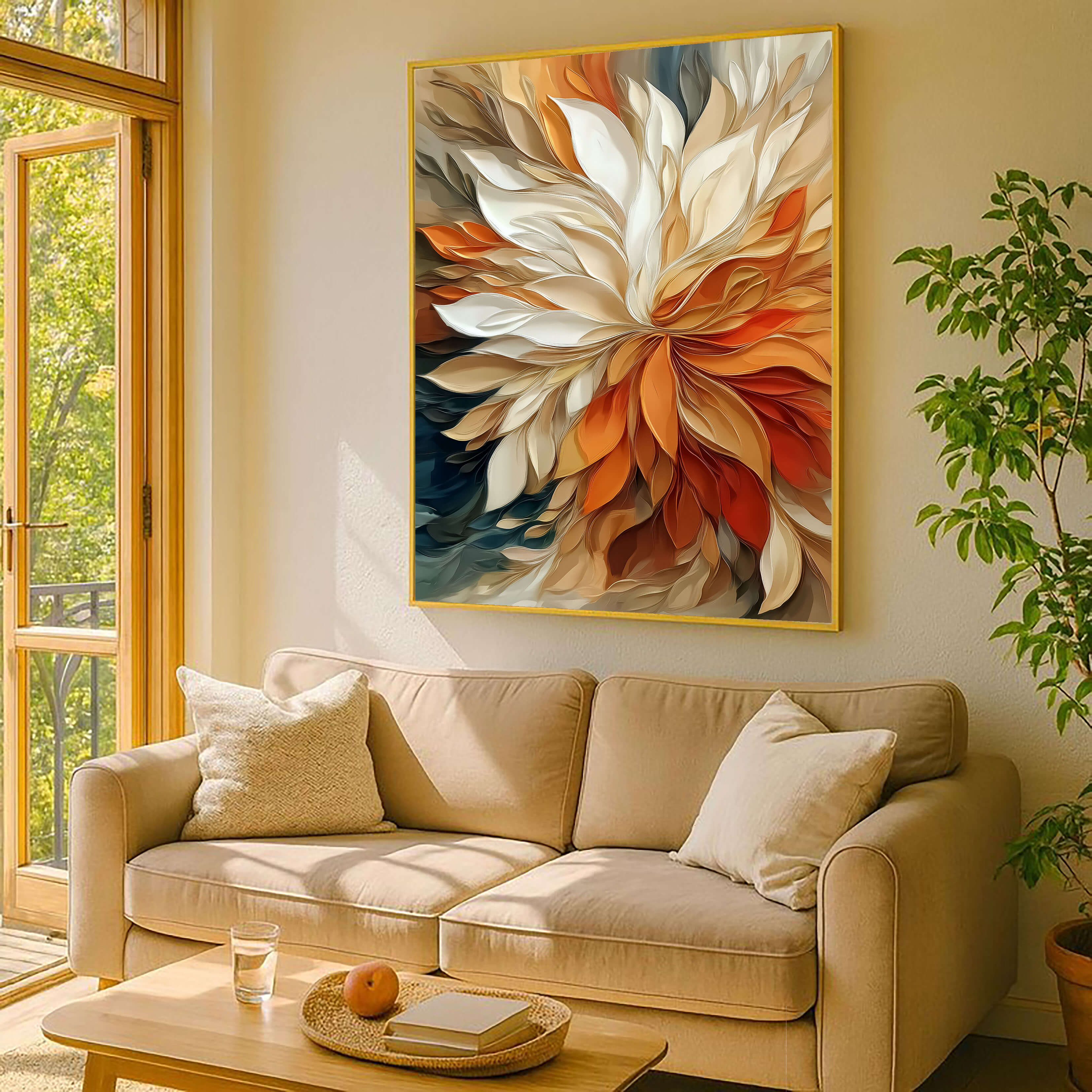 Warm Petal Relief – 2