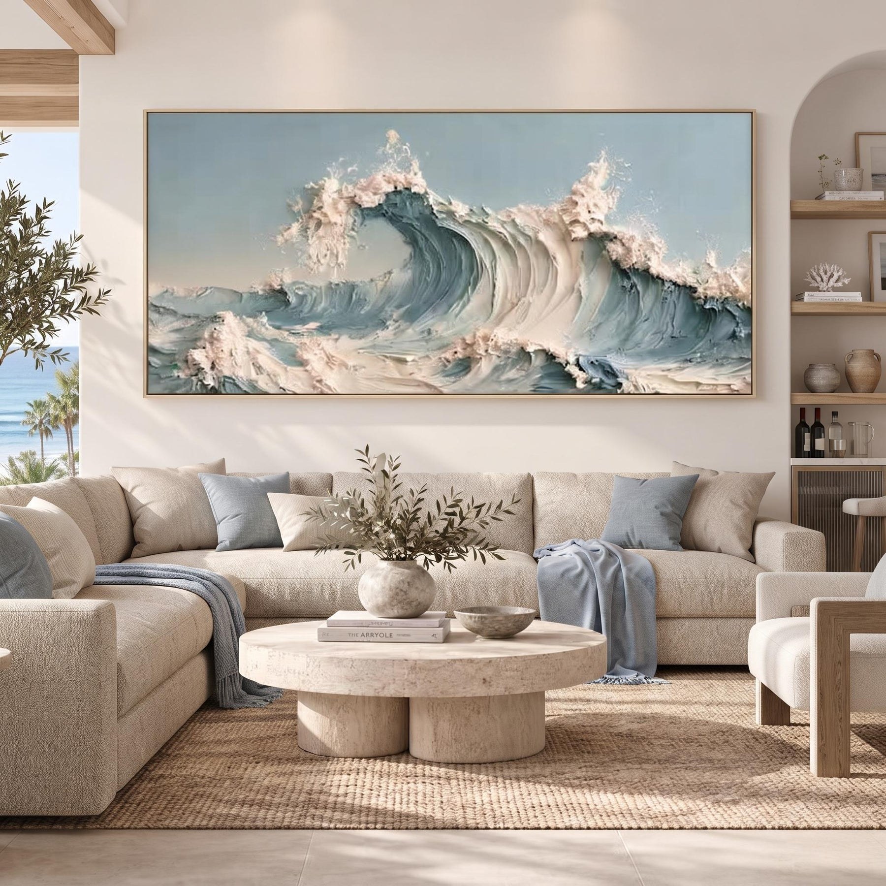 Water surface with sea flowers – 5