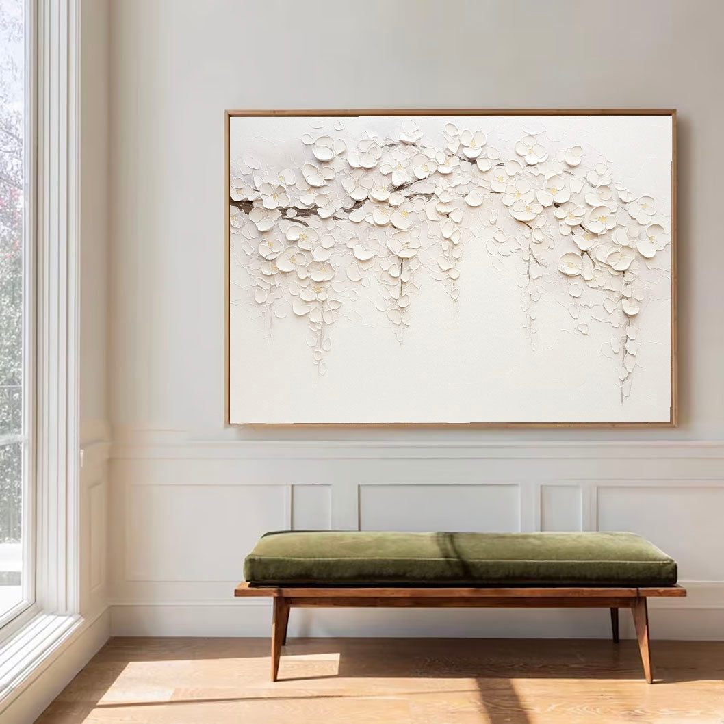 White Cascading Blossoms