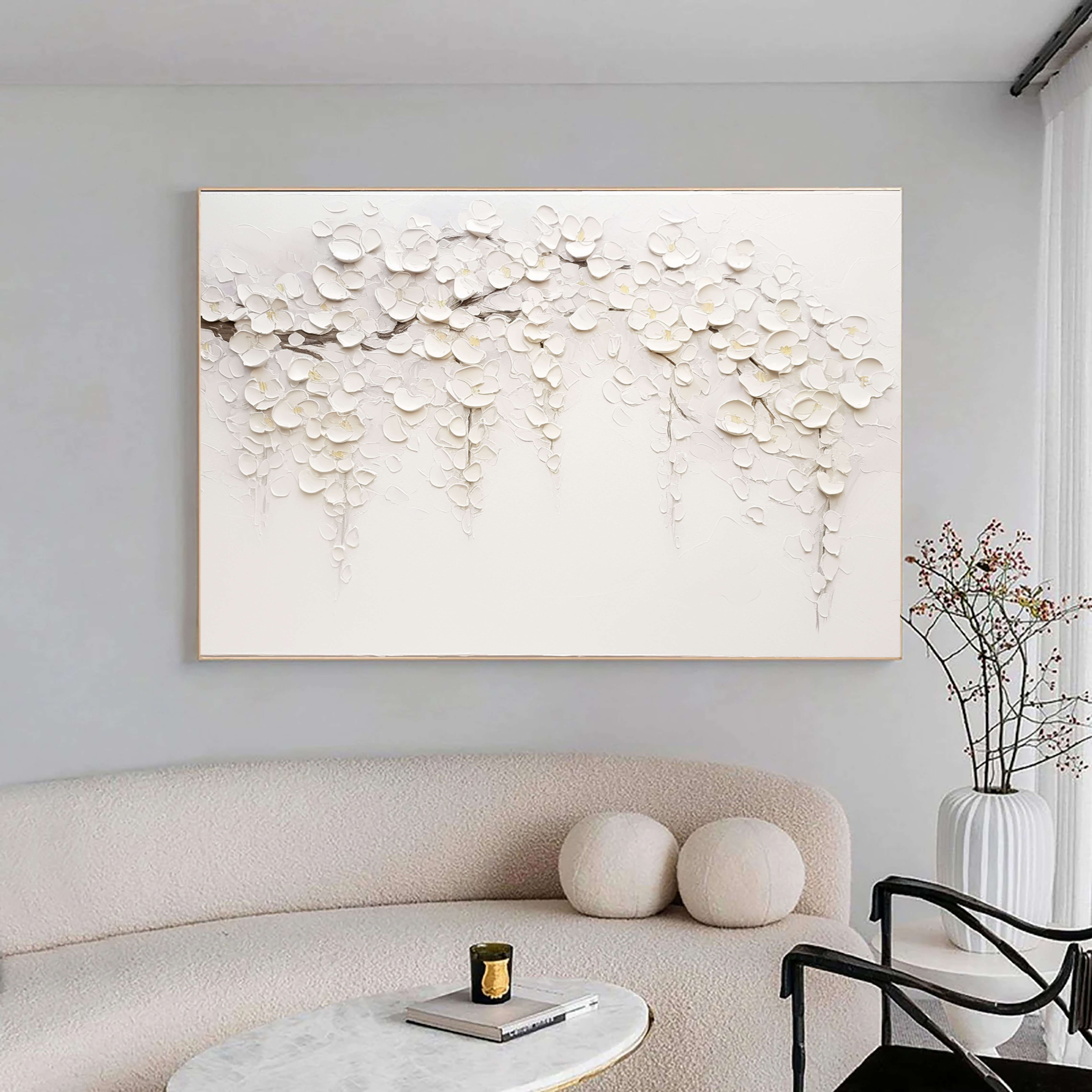 White Cascading Blossoms – 2