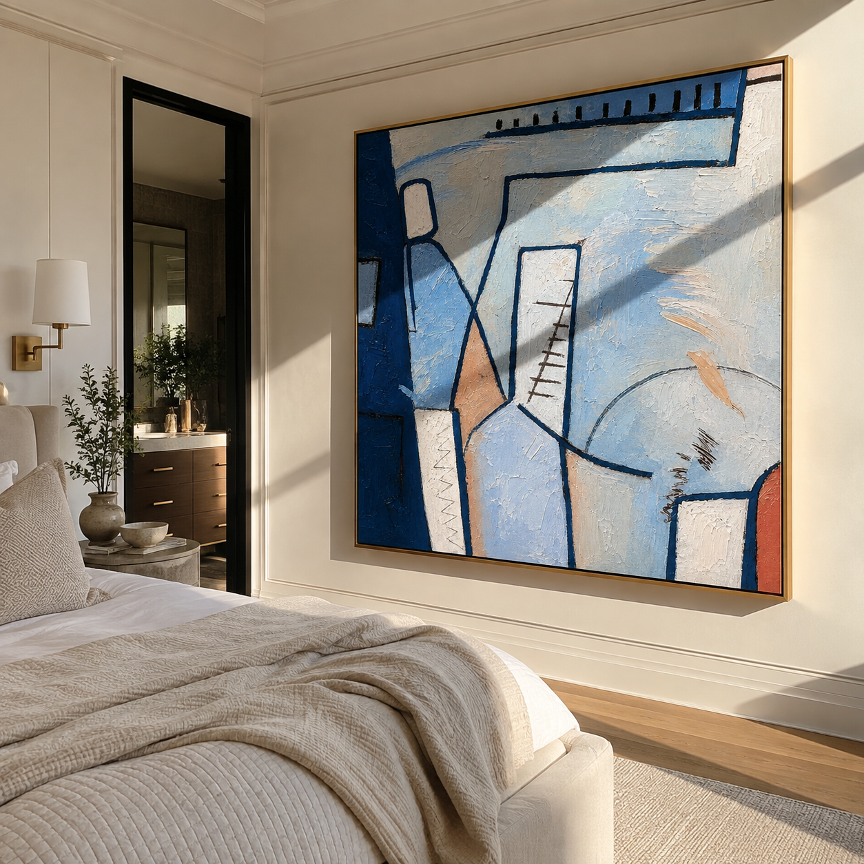 Blue Cubist Passage