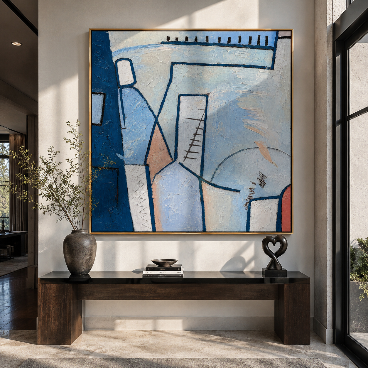 Blue Cubist Passage – 4