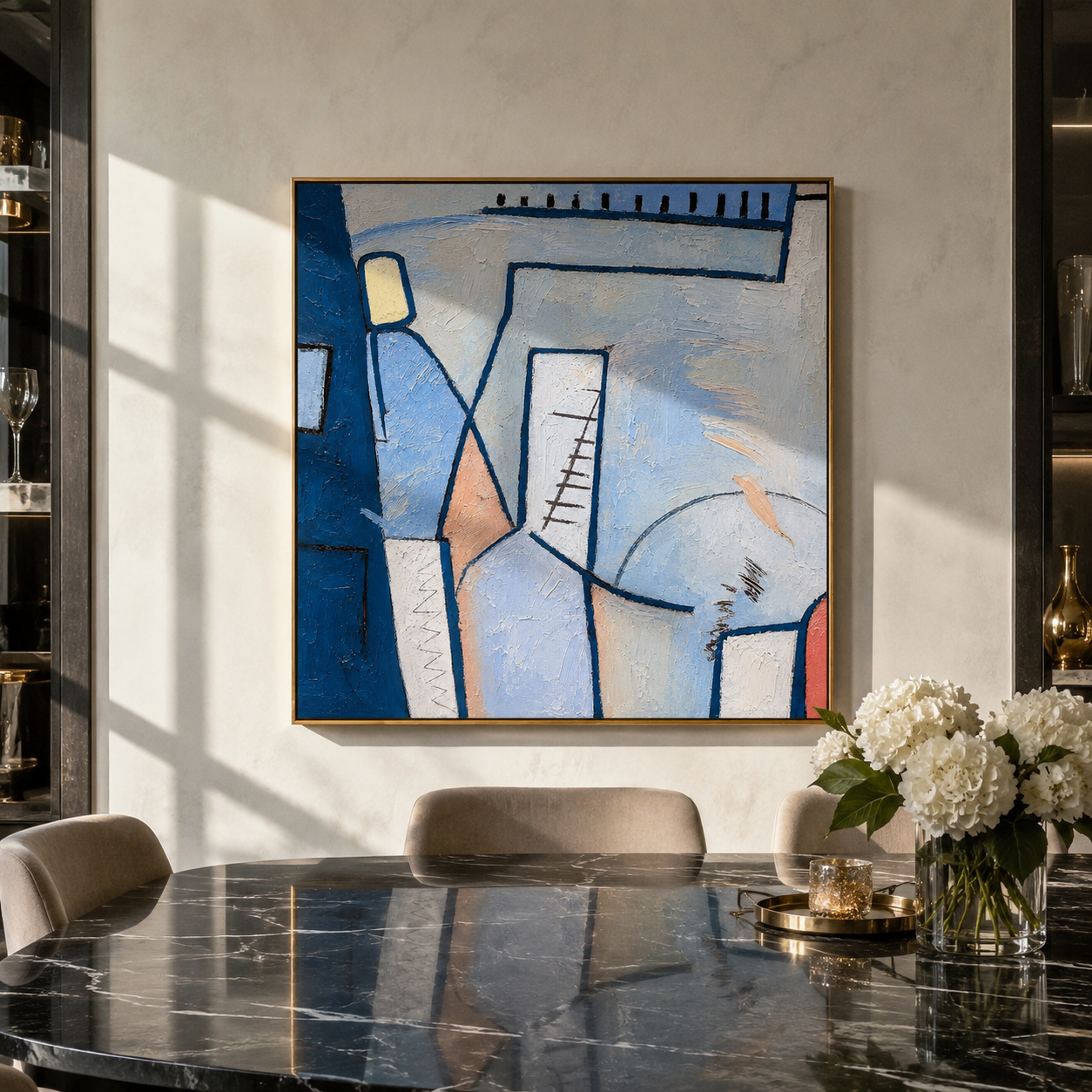 Blue Cubist Passage – 5