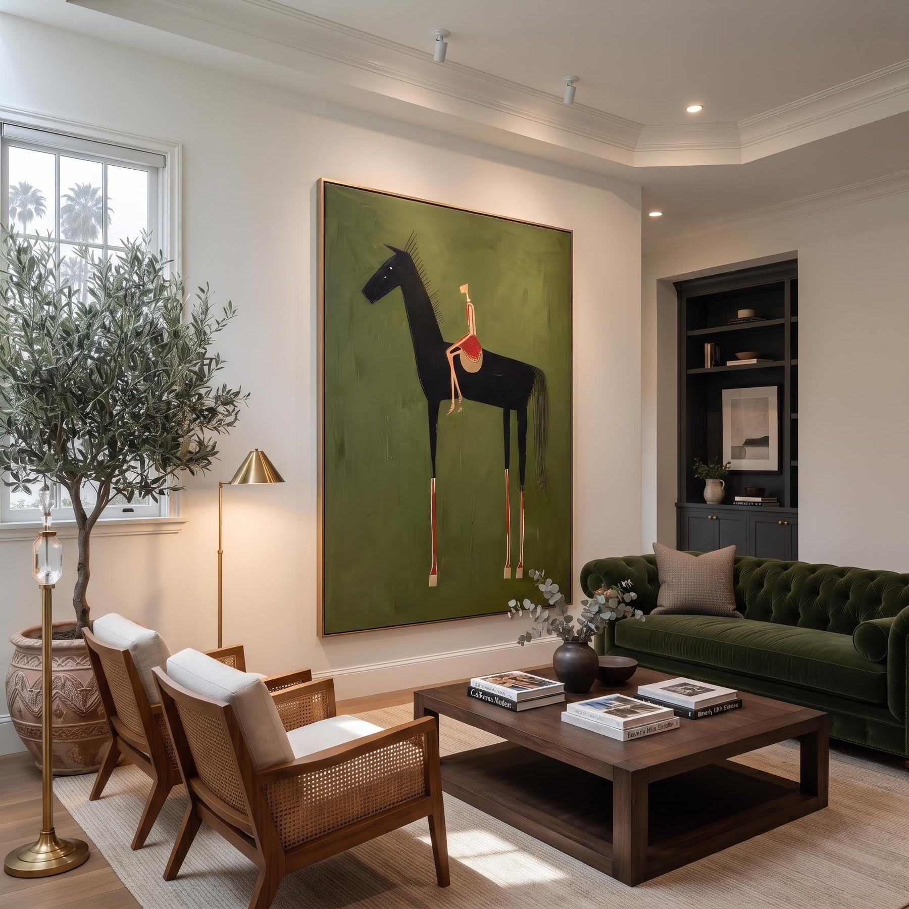 Black Horse & Rider Wall Art – 2