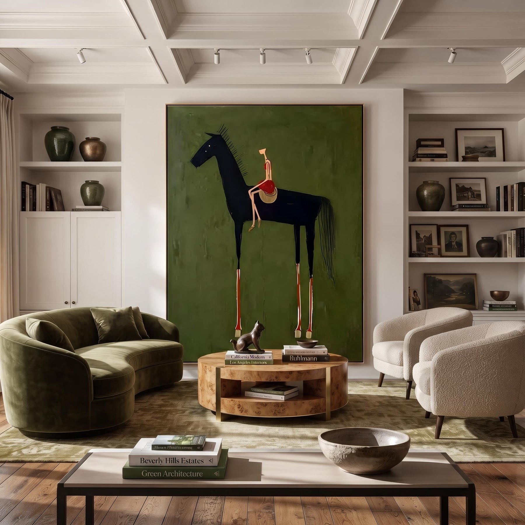 Black Horse & Rider Wall Art – 3