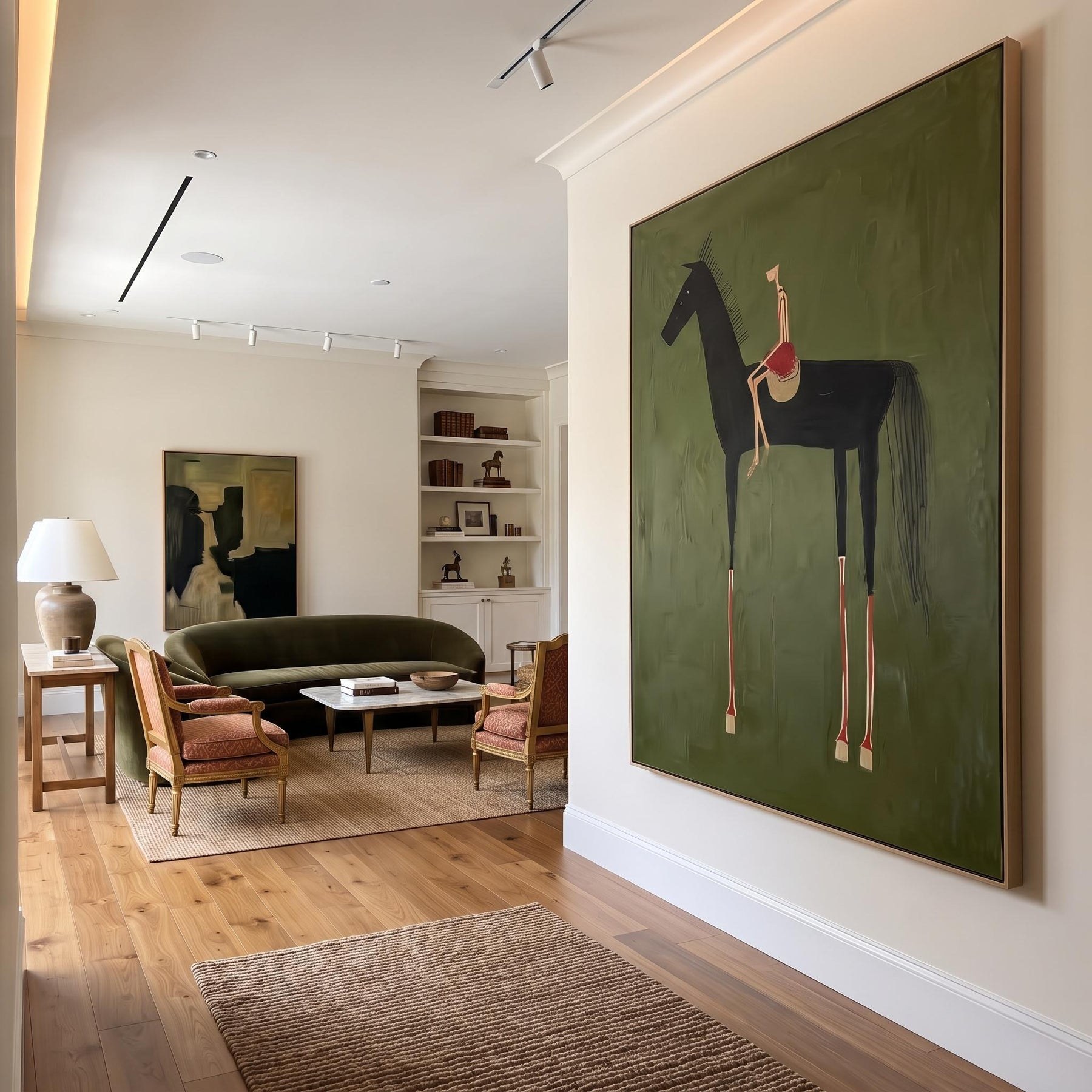 Black Horse & Rider Wall Art – 5