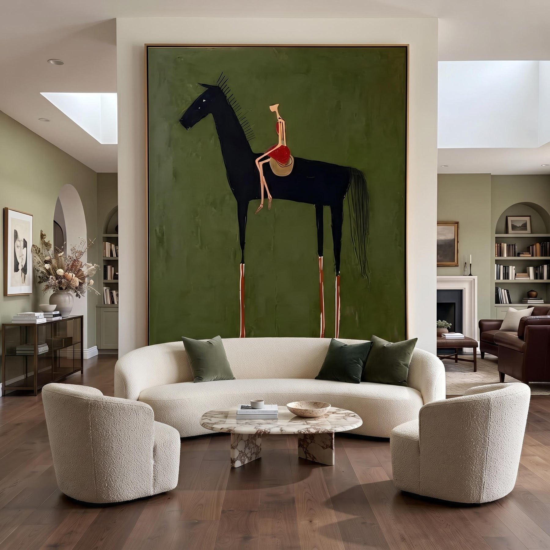 Black Horse & Rider Wall Art – 7