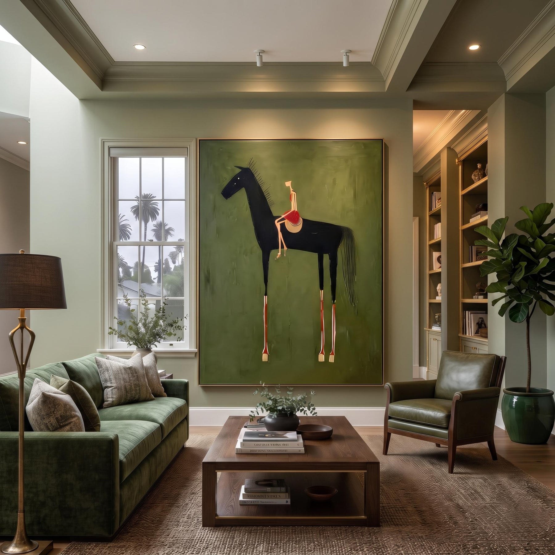 Black Horse & Rider Wall Art – 8